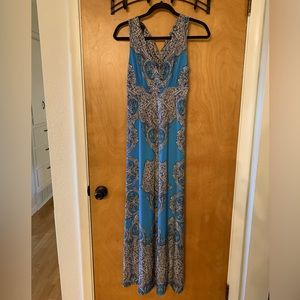 Full length size XS INC Paisley print dress